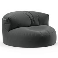 INDOOR OUTDOOR SITZSACK Lounge Sofa - Dunkelgrau, Textil (90/50/50cm) - Green Bean