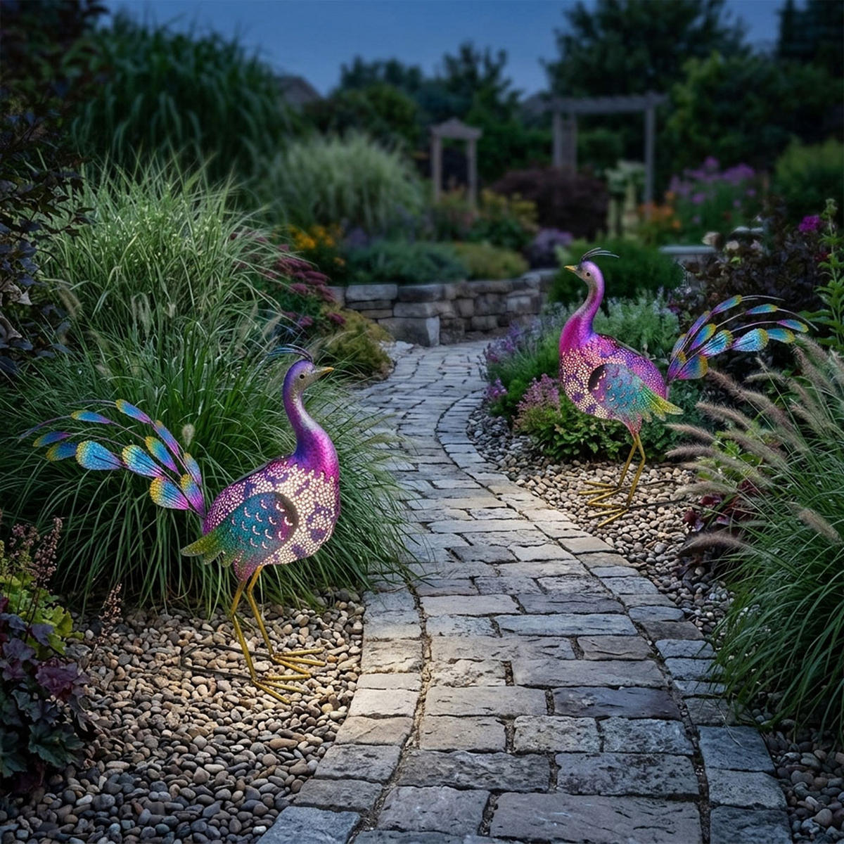 LED AUSSENLEUCHTE VERA bunt - Multicolor, Metall (62/32/55cm)