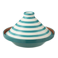 TAJINE GRANADA STRIPES - Töpferei - Aqua - Multicolor, Keramik (20cm) - J-Line