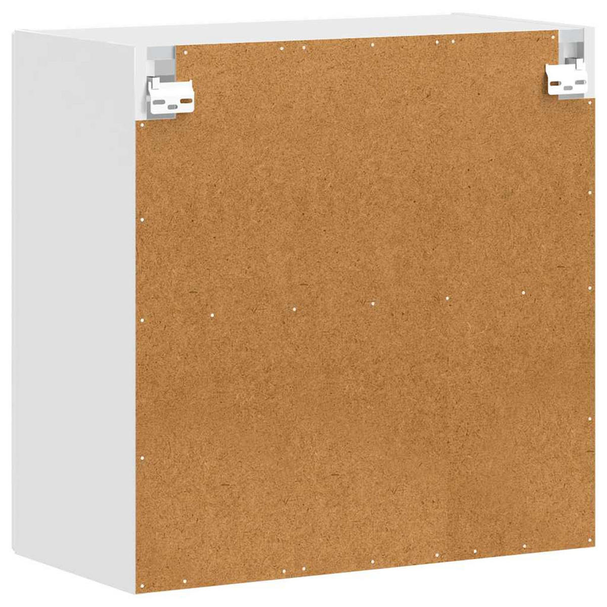 KÜCHENOBERSCHRANK Porto mit 2 Glas Türen 60/31/60 cm aus Holzwerkstoff Weiß - Schwarz/Weiß, Holz (60/60/31cm) - vidaXL