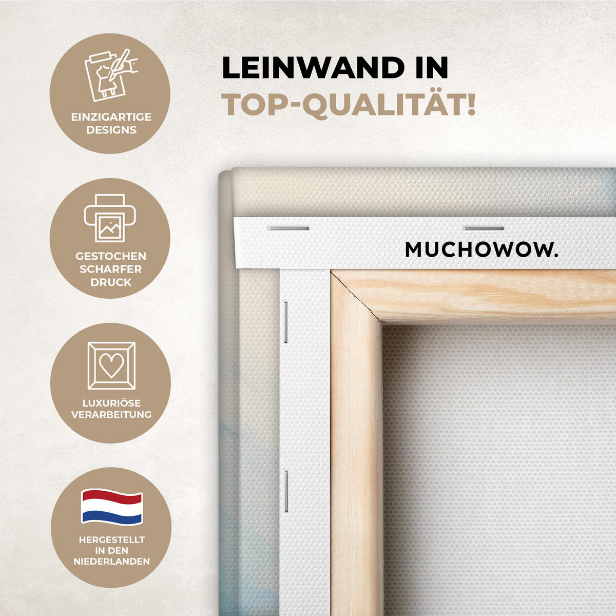 LEINWANDBILD Meer - Fische - Bunt - Dynamisch 20x20 cm - Hellblau, Textil (20/20cm) - MuchoWow