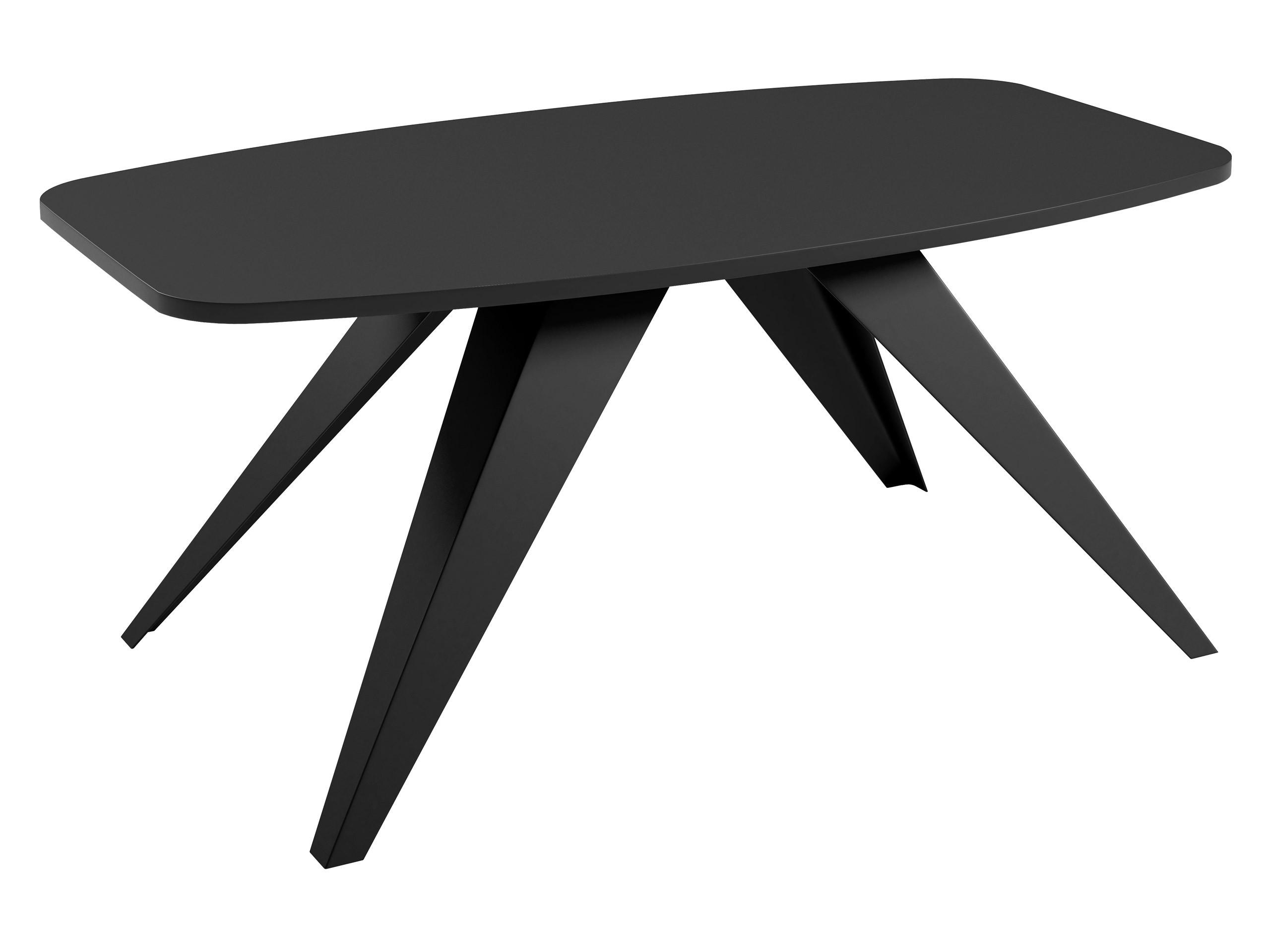 COUCHTISCH Luna - Schwarz, Holzwerkstoff/Metall (60/120/48cm) - MIRJAN24