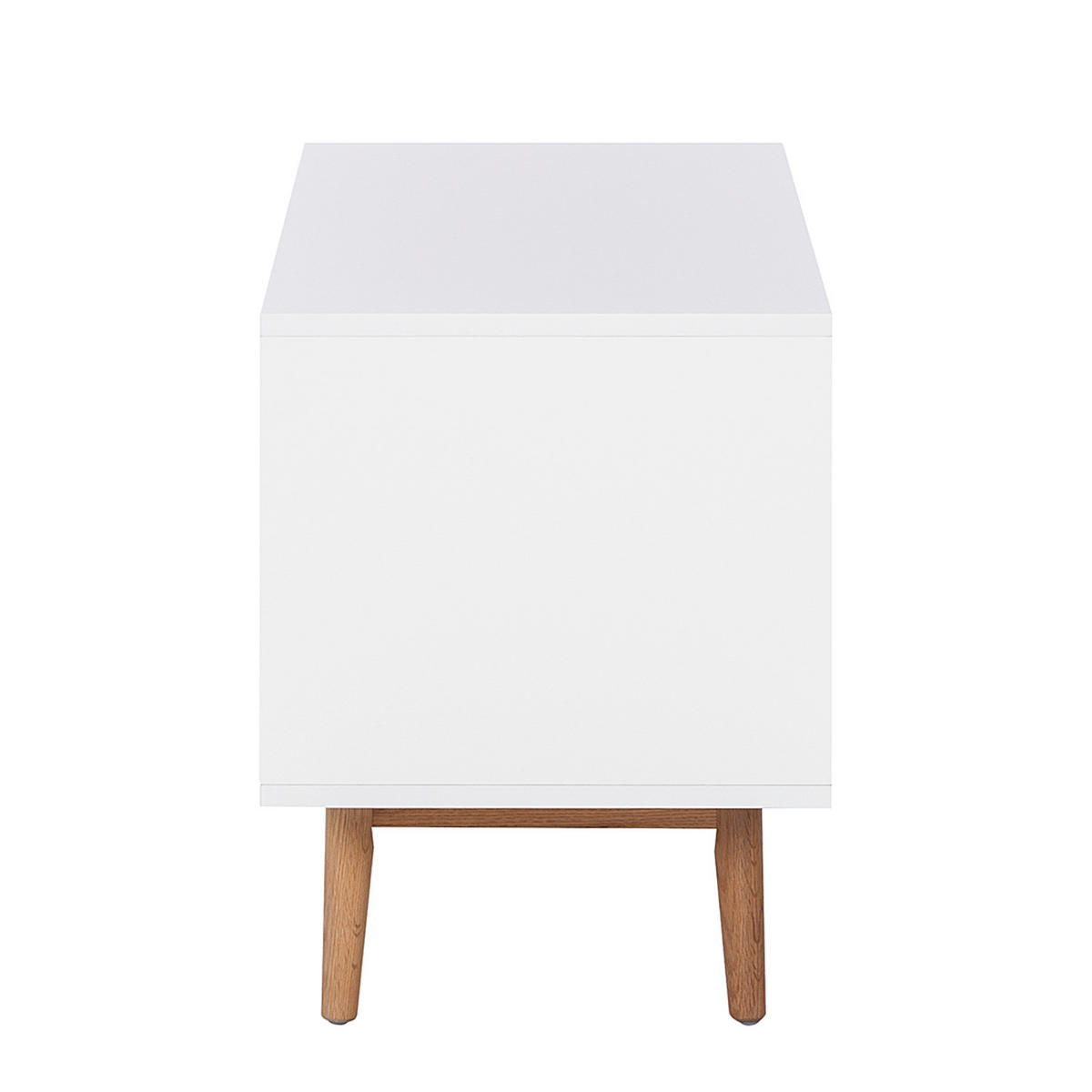 SIDEBOARD - Breite 120 cm - Eichefarben/Weiß, Eichenholz/Holz (120/59/45cm) - home24