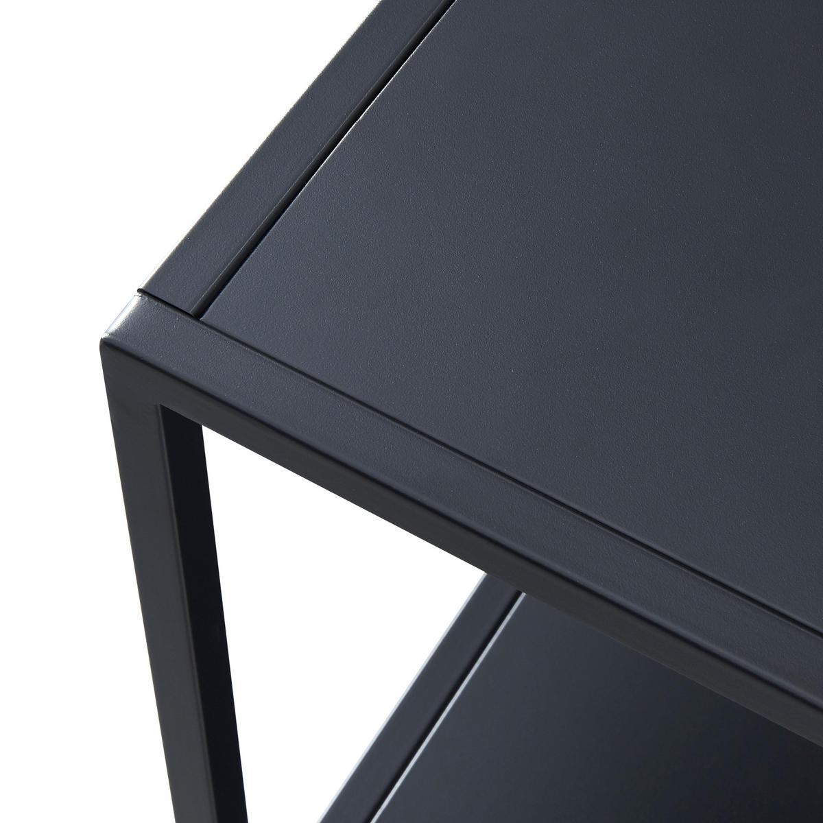 STANDREGAL Kumlinge - Schwarz, Metall (35/80/35cm) - [en.casa]