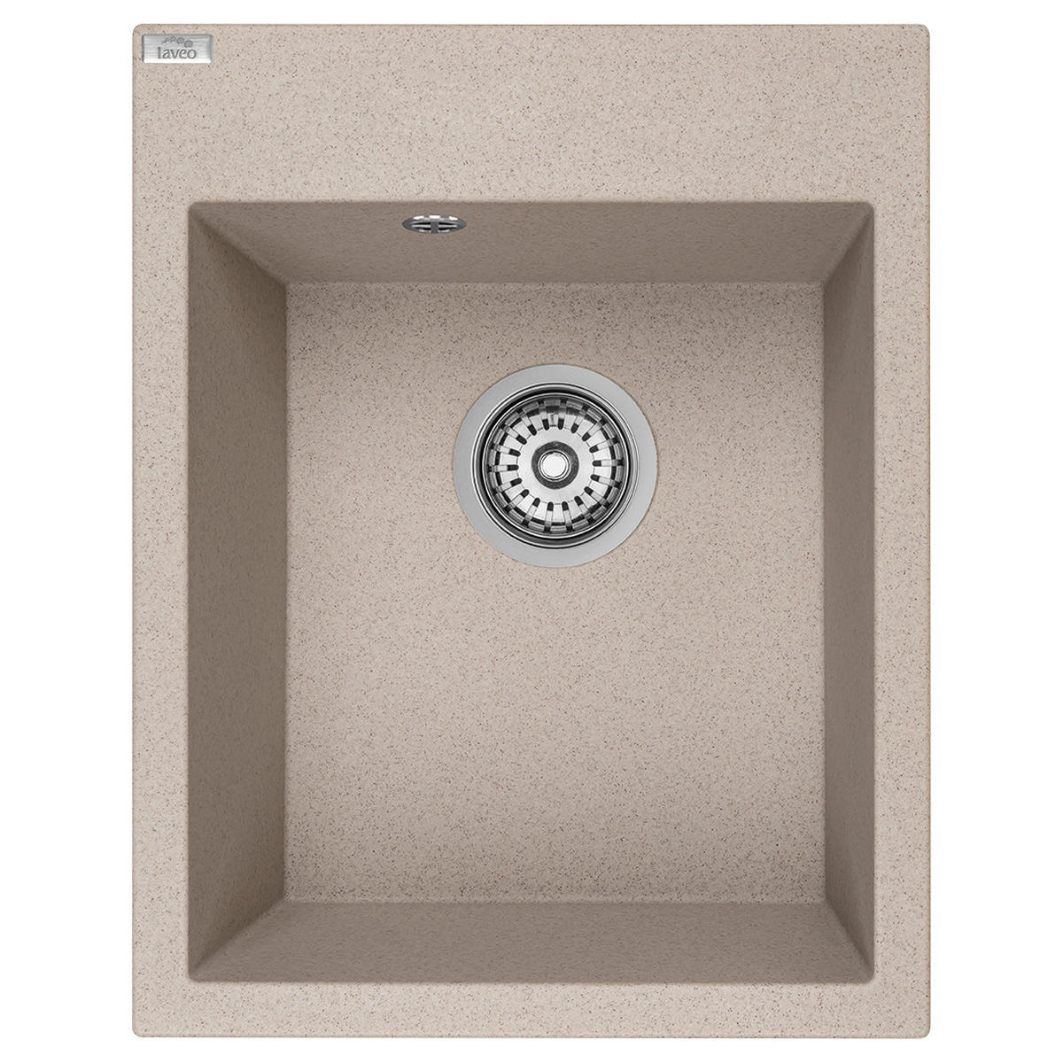 EINBAUSPÜLE Monchichi Beige, Einzelbecken, 50/39/20,5 cm - Beige, Stein (50/20.5/39cm) - bad land
