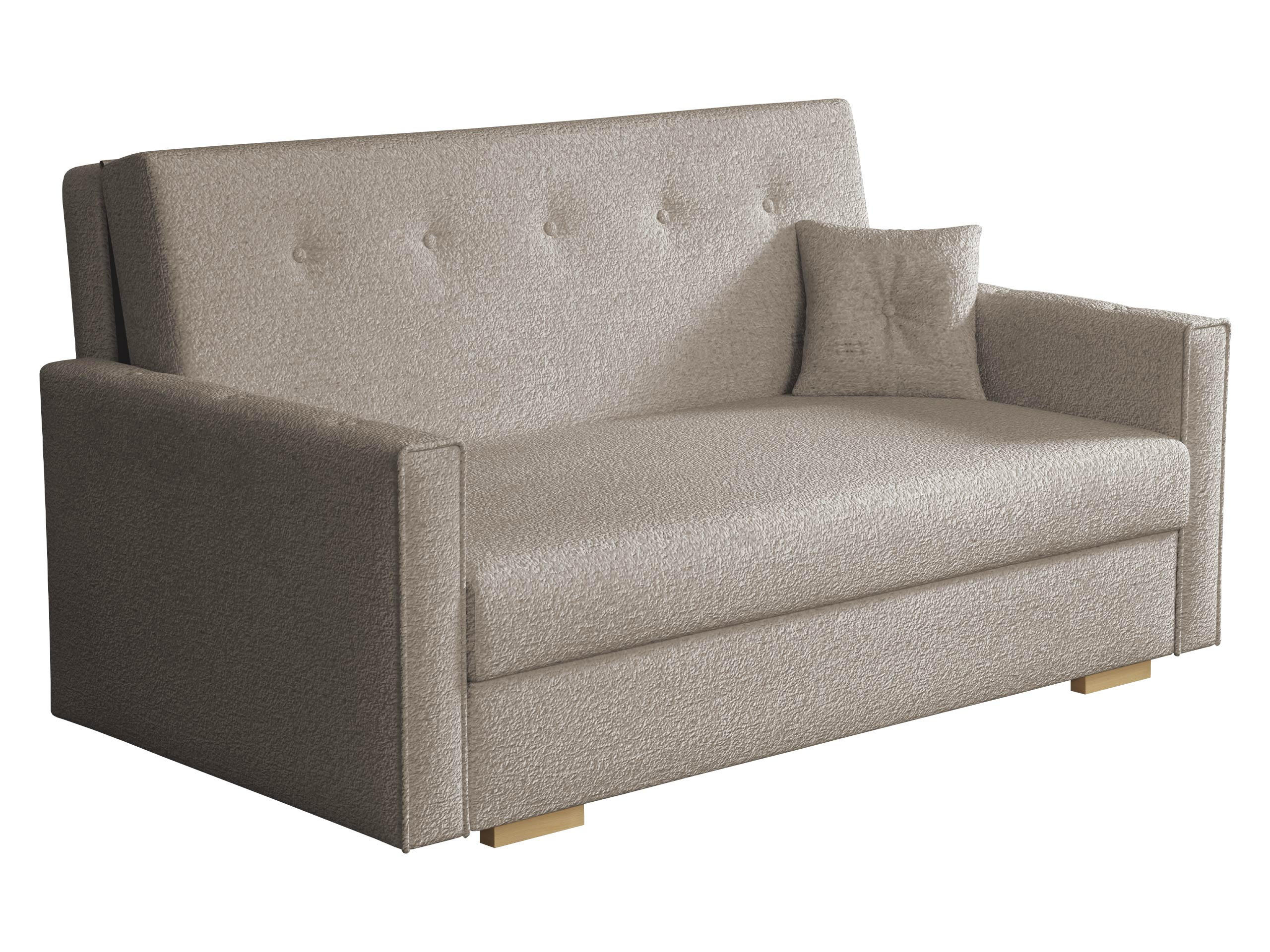 SCHLAFSOFA Viva Sonic III - Hellbraun/Schwarz, Holz/Textil (153/85/100cm) - MIRJAN24