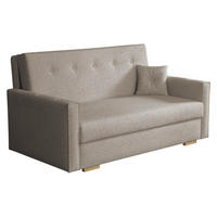 SCHLAFSOFA Viva Sonic III - Hellbraun/Schwarz, Holz/Textil (153/85/100cm) - MIRJAN24