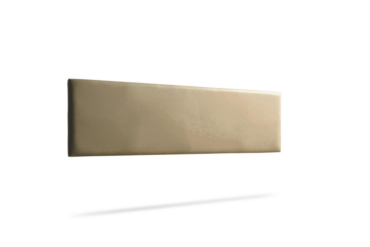 KOPFTEIL gepolstert NOVA Kunstleder 145x50x5 cm - Gold - Moonia - Goldfarben, Holz (145/5/50cm)