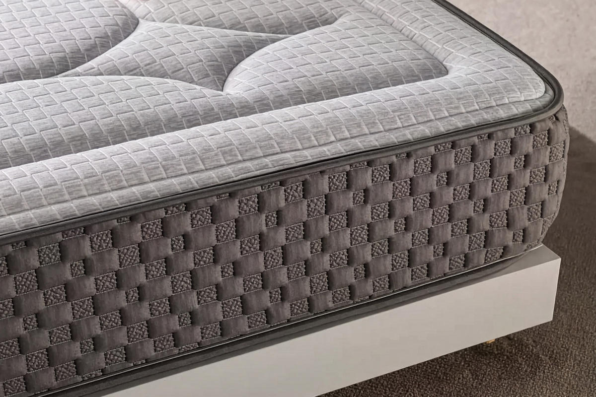 MATRATZE Palace Confort Multizone - 200X200 cm- Härtegrad H2/H3 - Grau, Textil (200/200cm) - Moonia