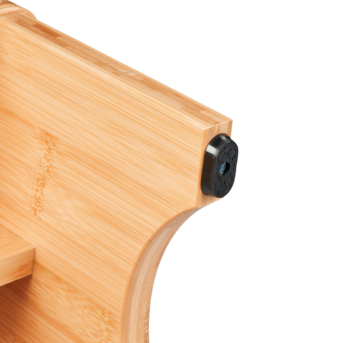 TOALETNÝ stolička - svetlohnedá, drevo/plast (44.5/18.5/26cm) - Relaxdays