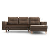 ECKSOFA Carl L - Braun - Braun, Holz (232/137cm) - Möblo