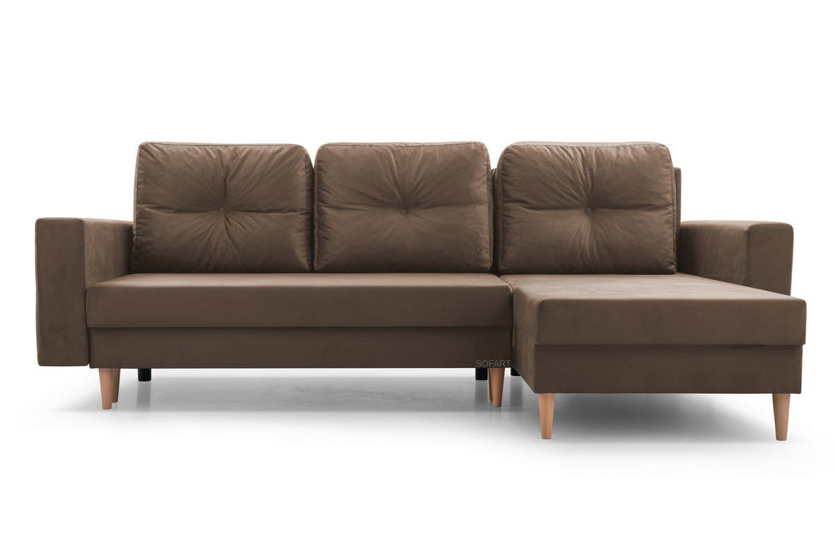 ECKSOFA Carl L - Braun - Braun, Holz (232/137cm) - Möblo