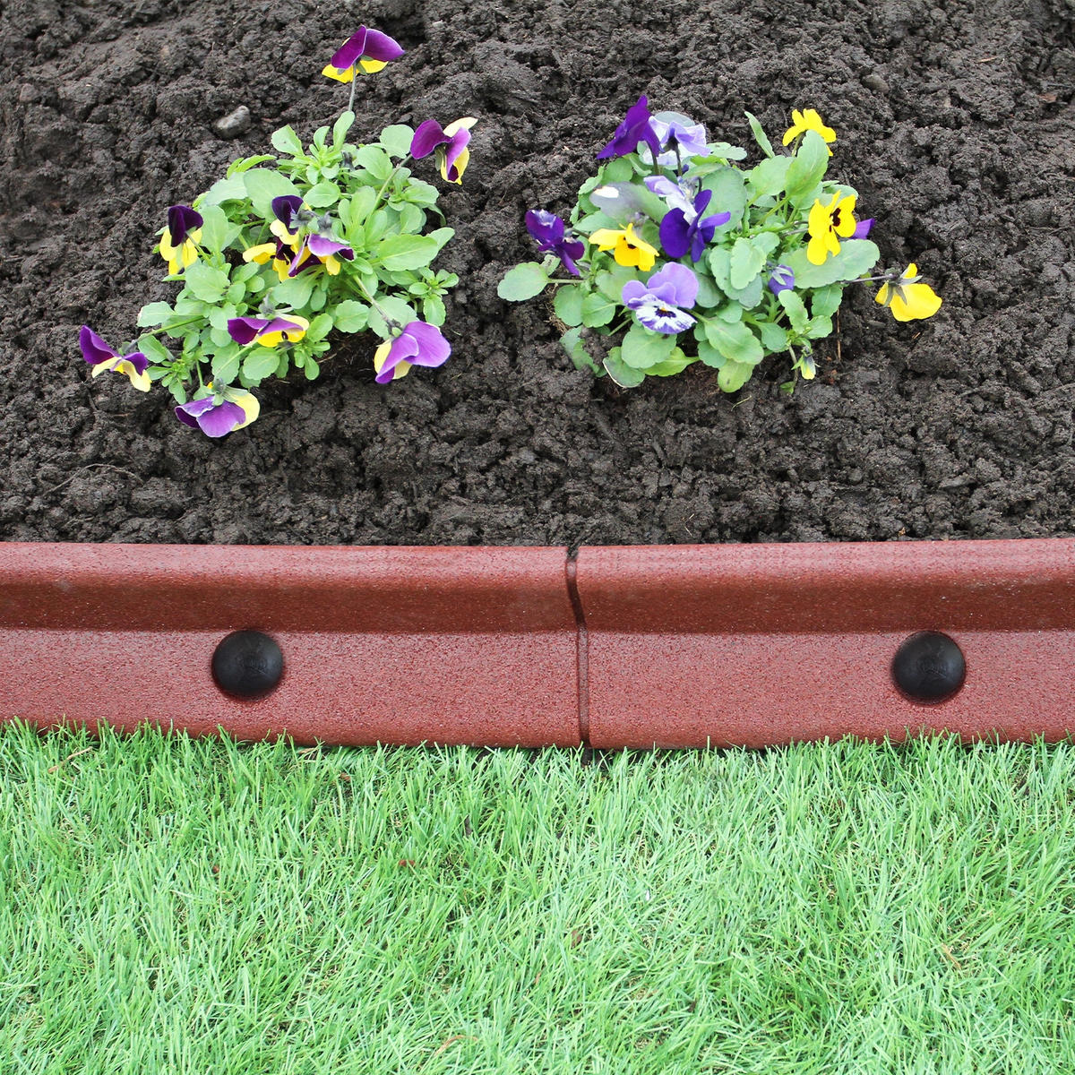 RASENKANTE Beeteinfassung Terracotta 8 Stück - Terra cotta, Naturmaterialien (120/1/8cm) - Monstershop