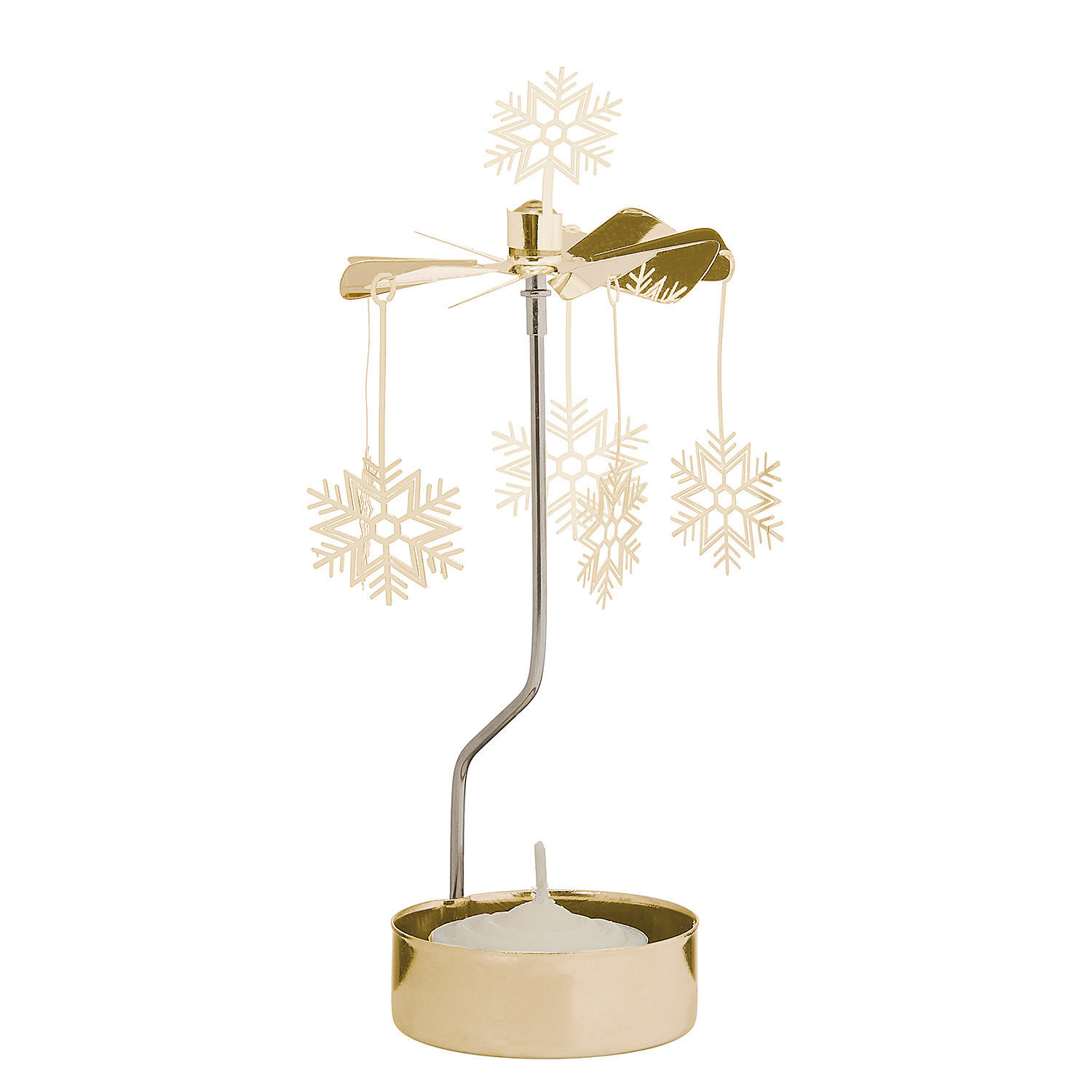 Butlers Teelichtkarussell Gold 15 cm