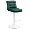 BARHOCKER Samt grün - Weiß/Grün, Textil/Metall (42/94/56cm) - CLP