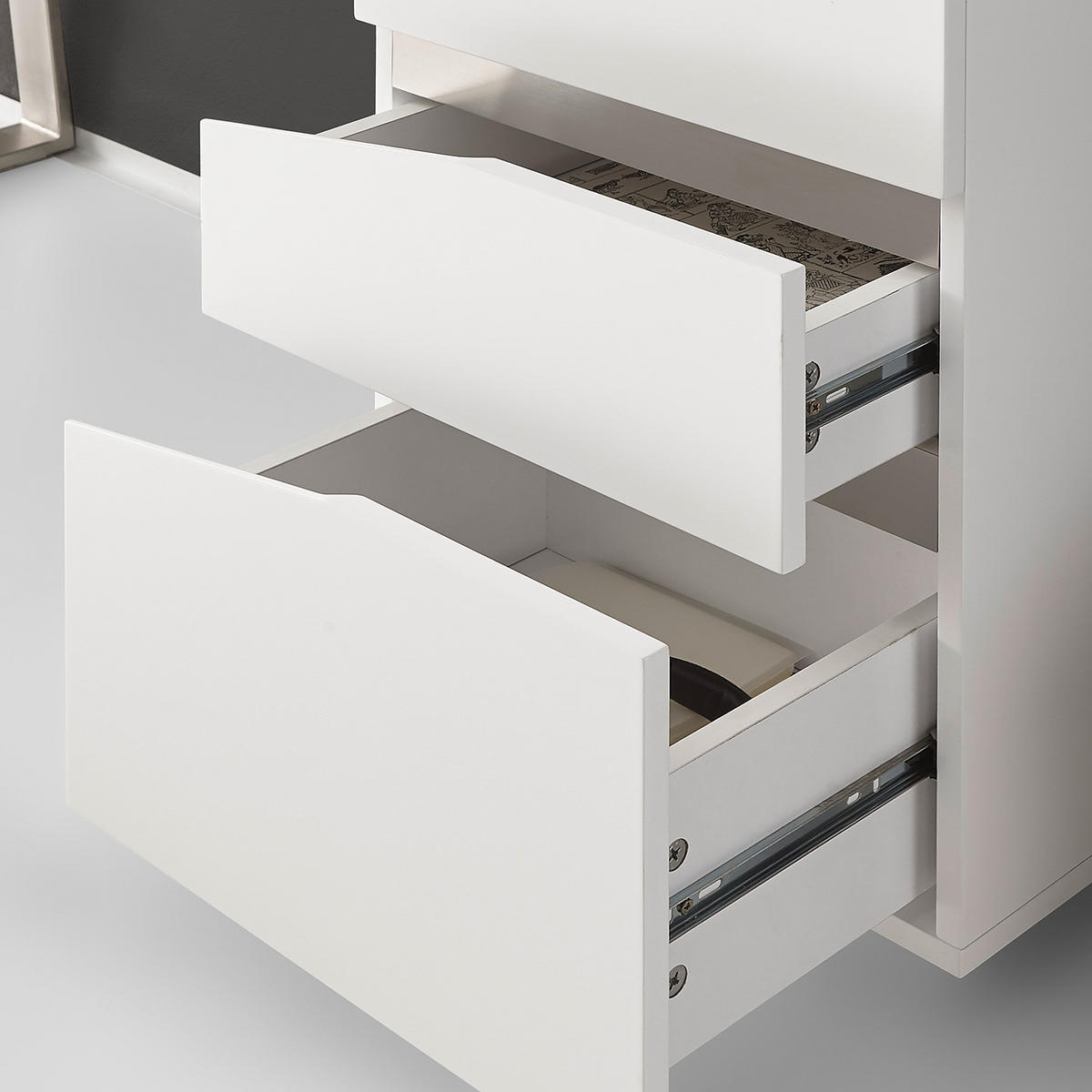 SCHREIBTISCH - Weiß, Holzwerkstoff/Metall (67/150/76cm) - home24