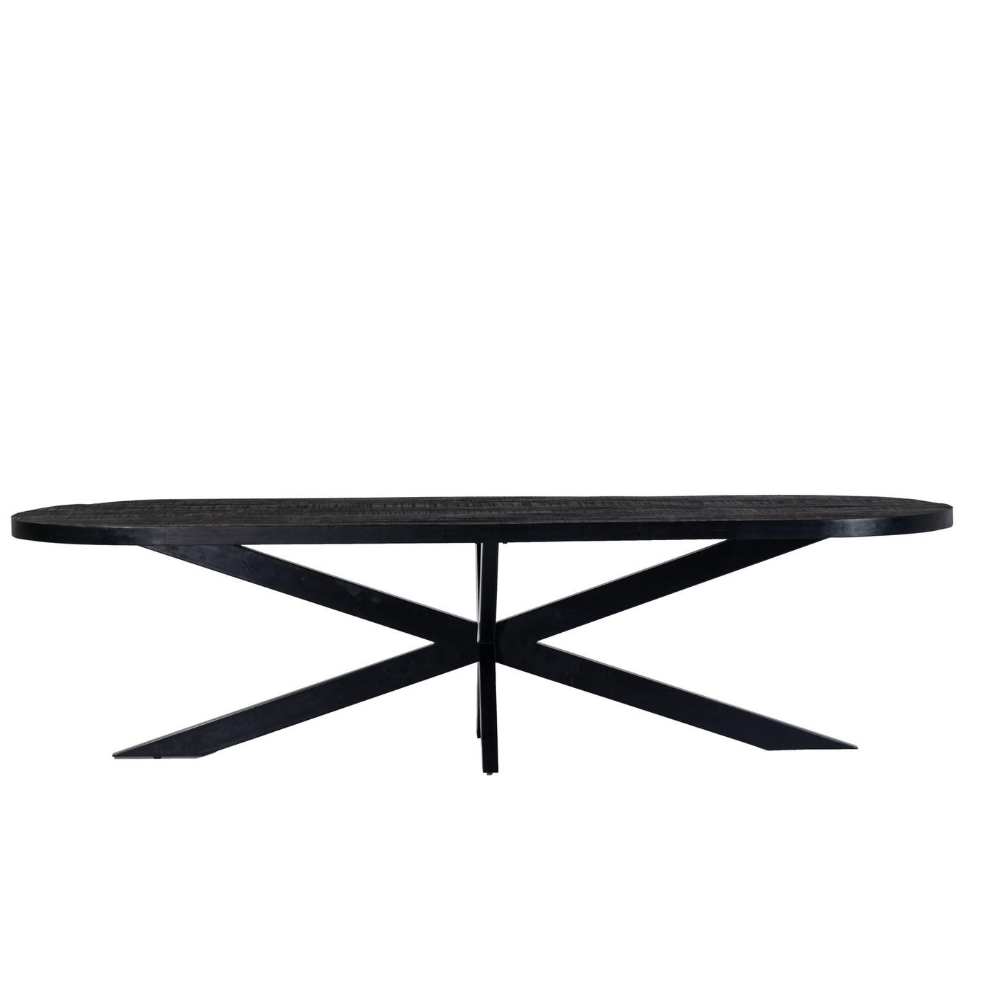 Giga Meubel Esstisch Schwarz 100x78x300 cm