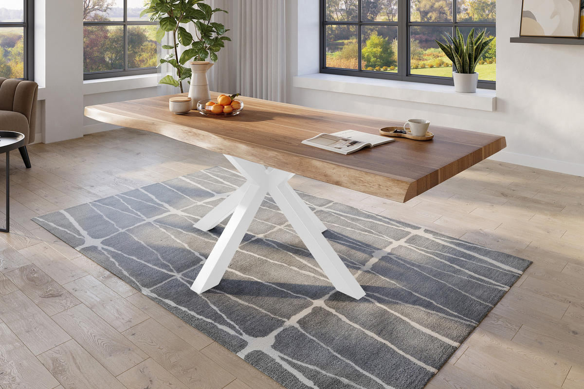 ESSTISCH TITAN - Beige/Naturfarben, Holz (110/240/79cm) - SAM