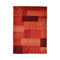 HANDTUFTTEPPICH Royal Domas 170x240 cm - Rot, Textil (170/240cm) - THEKO