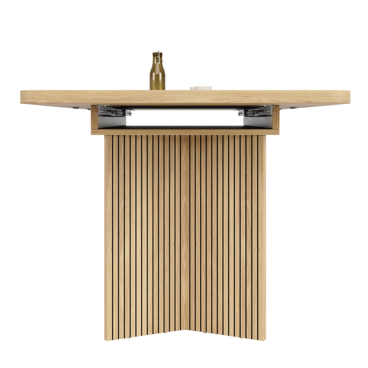 ESSTISCH ausziehbar 120-160/80/76,1 cm DE-39643 Eiche hell - Naturfarben, Holzwerkstoff (80/120/76.1cm) - ComfortXL