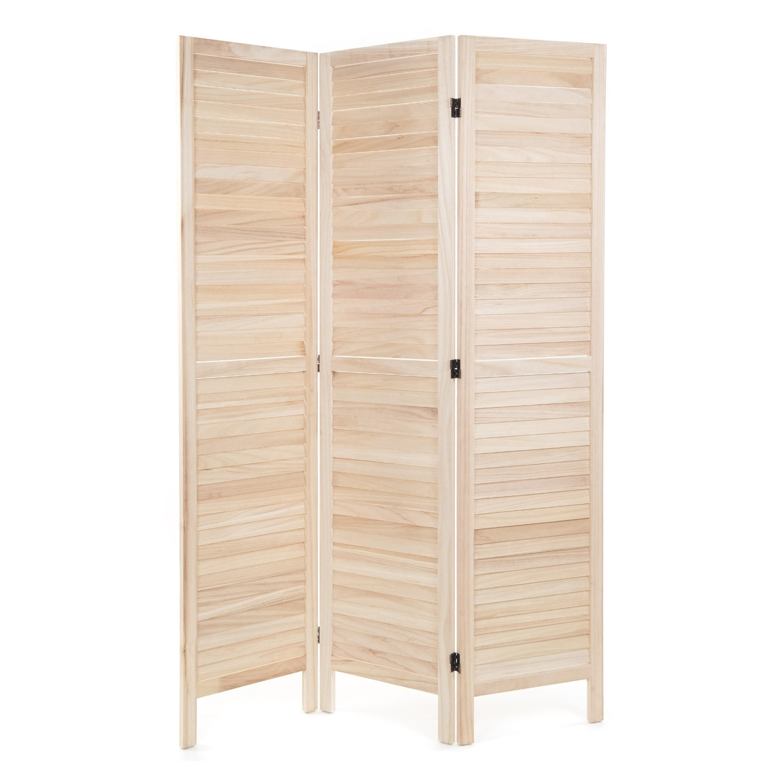 RAUMTEILER Cottage 3-tlg. Holz natur - Naturfarben, Holz (120/170/3cm) - DESIGN DELIGHTS