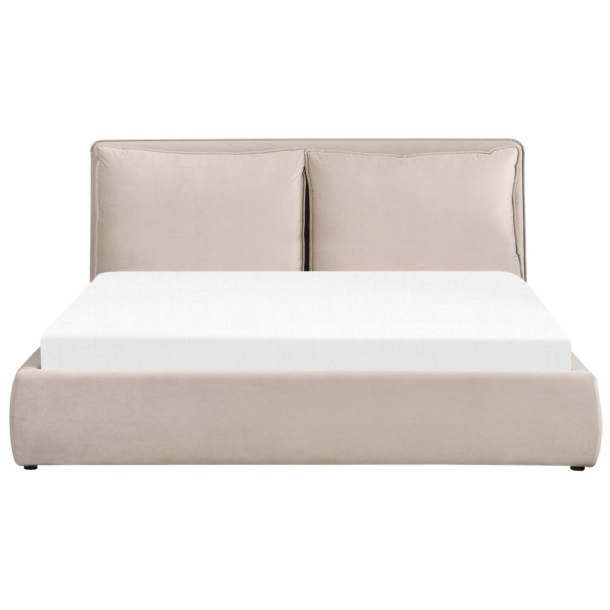 BETT 180/200cm Beige Bajonna - Beige, Textil (180/200cm) - Beliani