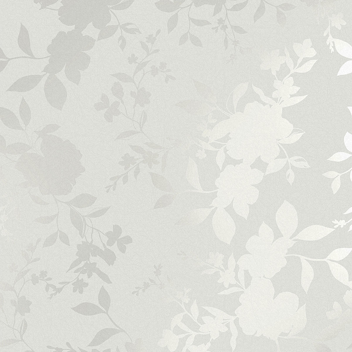 VLIESTAPETE Westbourne Silber | Silber | Blumen| 10mx52cm - Silberfarben, Papier/Kunststoff (52/1000cm) - LAURA ASHLEY