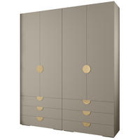 GARDEROBEN-SET 236,7/200/47 - Kaschmir/Goldfarben, Holz/Kunststoff (200/236.7/47cm) - Abiks Möbel