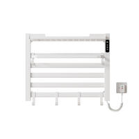 HANDTUCHHEIZKÖRPER 45/60 cm Weiß elektrisch 155 W mit WLAN, Ablage und 6 Haken - Weiß, Metall (60/45/20cm) - S'AFIELINA