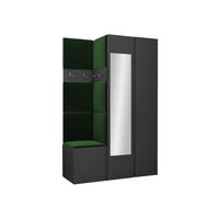 MOBILIER PENTRU HOL Orion XXVI - verde/grafit, material plastic/compozit lemnos (116/186/46cm) - MIRJAN24