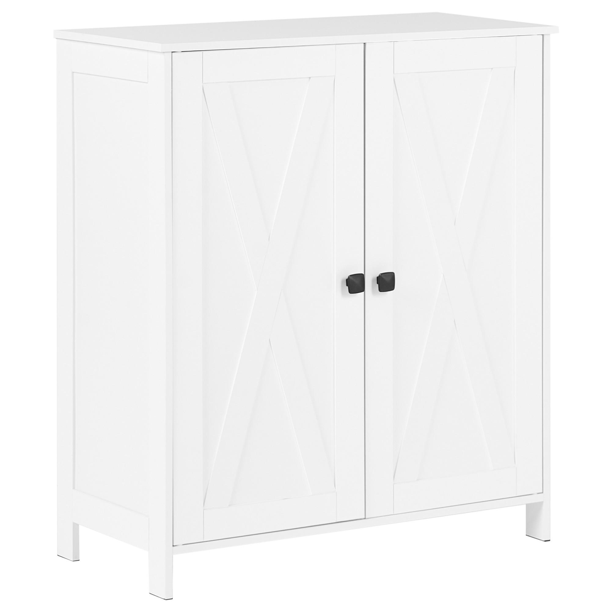 Beliani Schuhschrank Weiß 70x80x35 cm