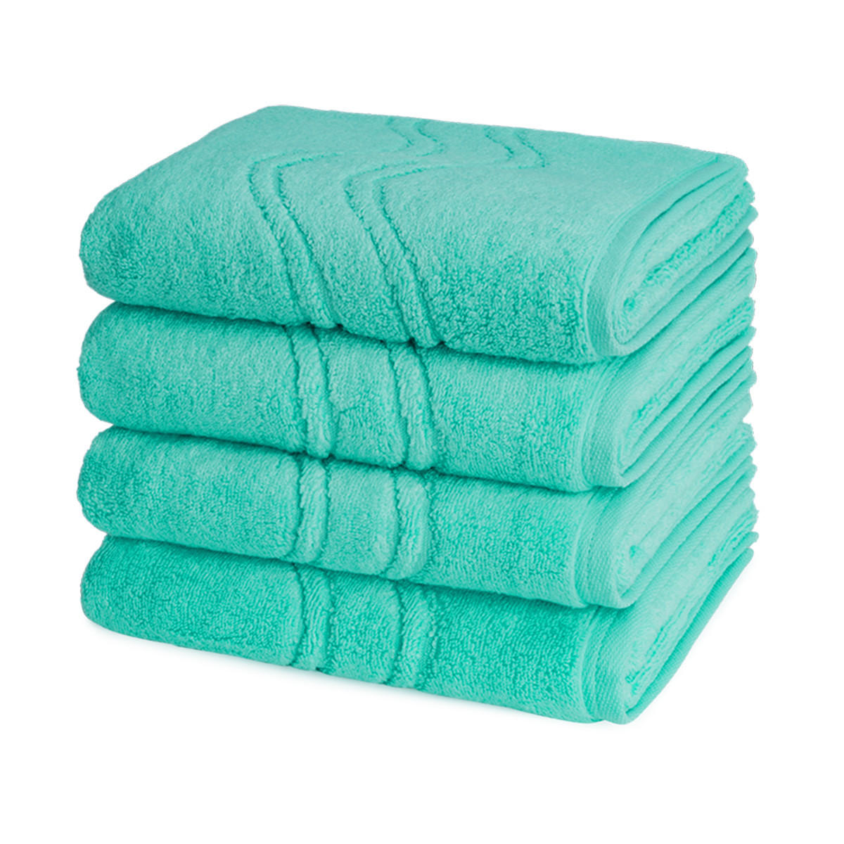 HANDTUCH Cashmere feeling 4er-Set - Türkis, Textil (50/100cm) - Ross