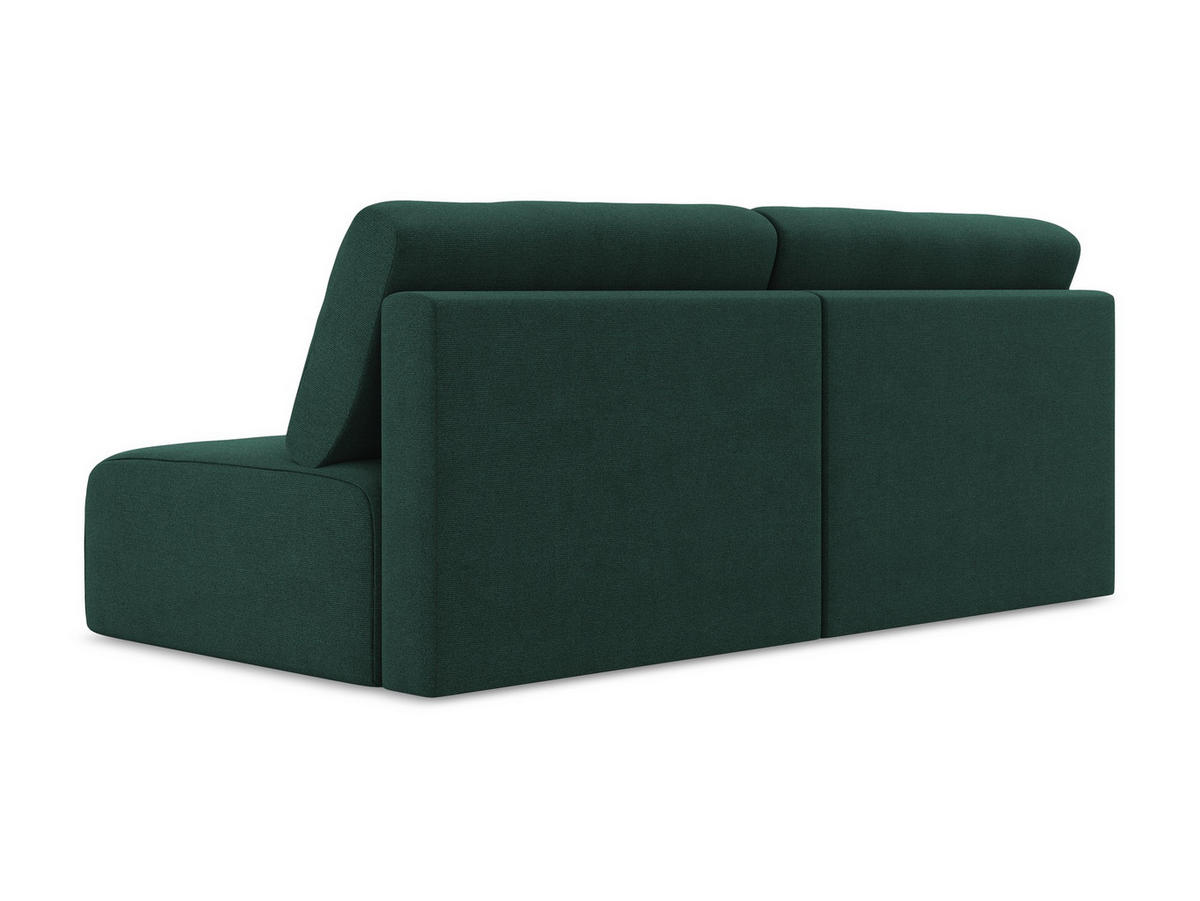 3-SITZER SOFA mit Schlaffunktion Strukturstoff Stoff Grün - Dunkelgrün/Schwarz, Kunststoff/Textil (216/79/102cm) - Makamii