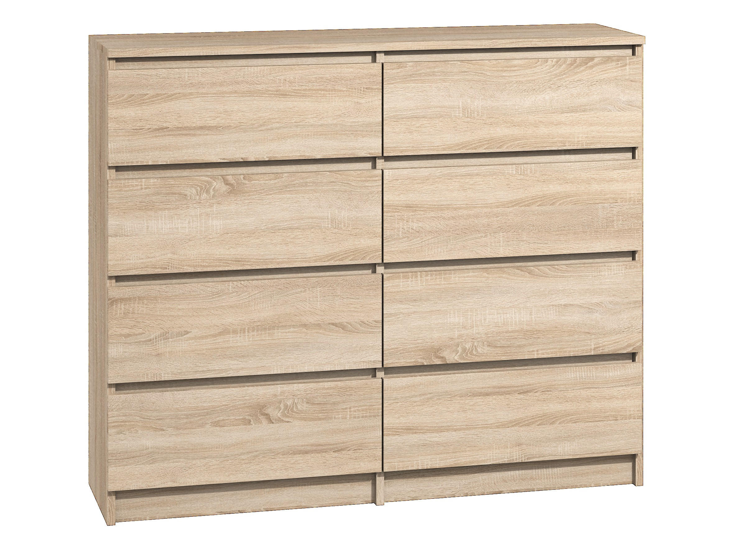 KOMMODE bella8 140 sonoma - Sonoma Eiche, Holzwerkstoff (140/98/35cm) - roe furniture