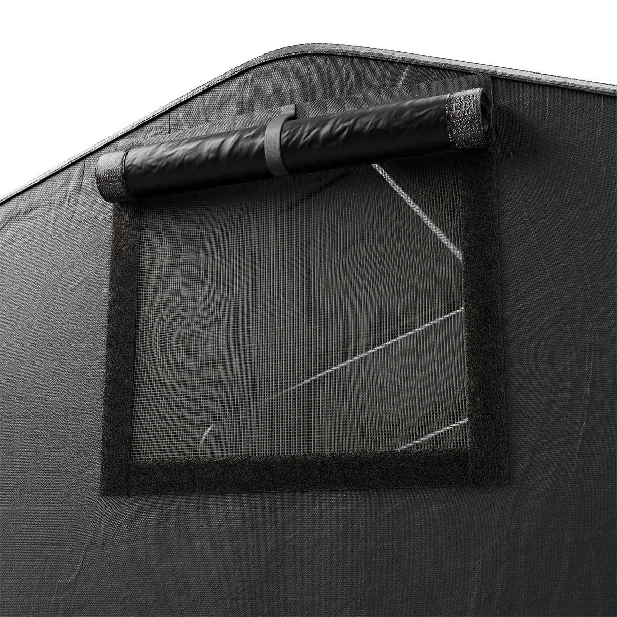 GERÄTEZELT S anthrazit 180/120/165 cm - Anthrazit, Metall (120/165/180cm) - Juskys