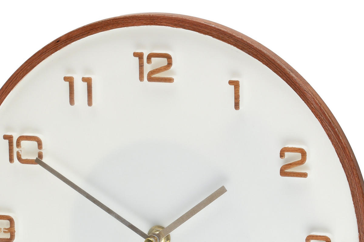 WANDUHR Caserta Ø 25 cm - Braun, Kunststoff (25/25/3cm)