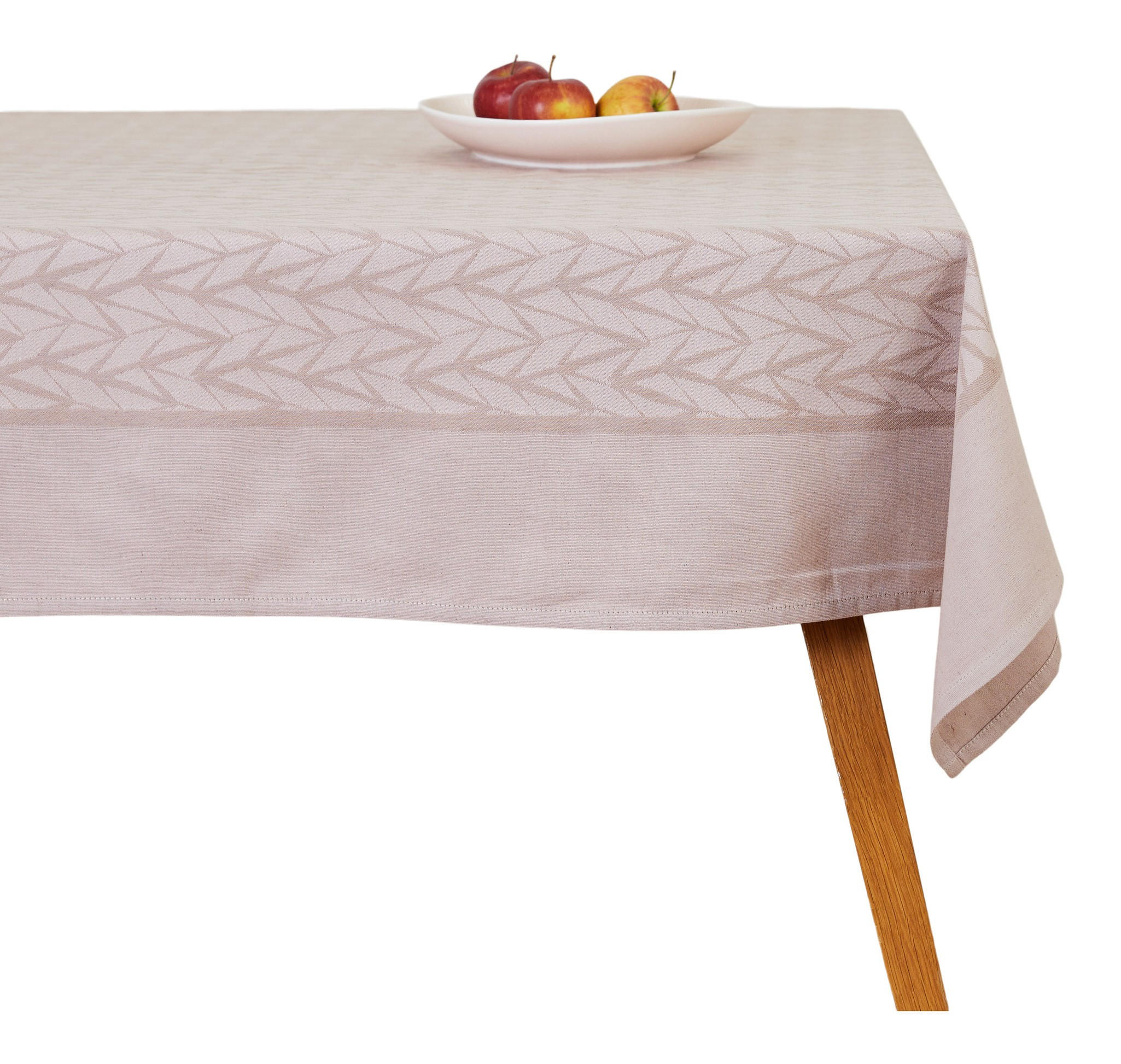TISCHTUCH Bafe - Braun, Textil (180/130/1cm) - home&you