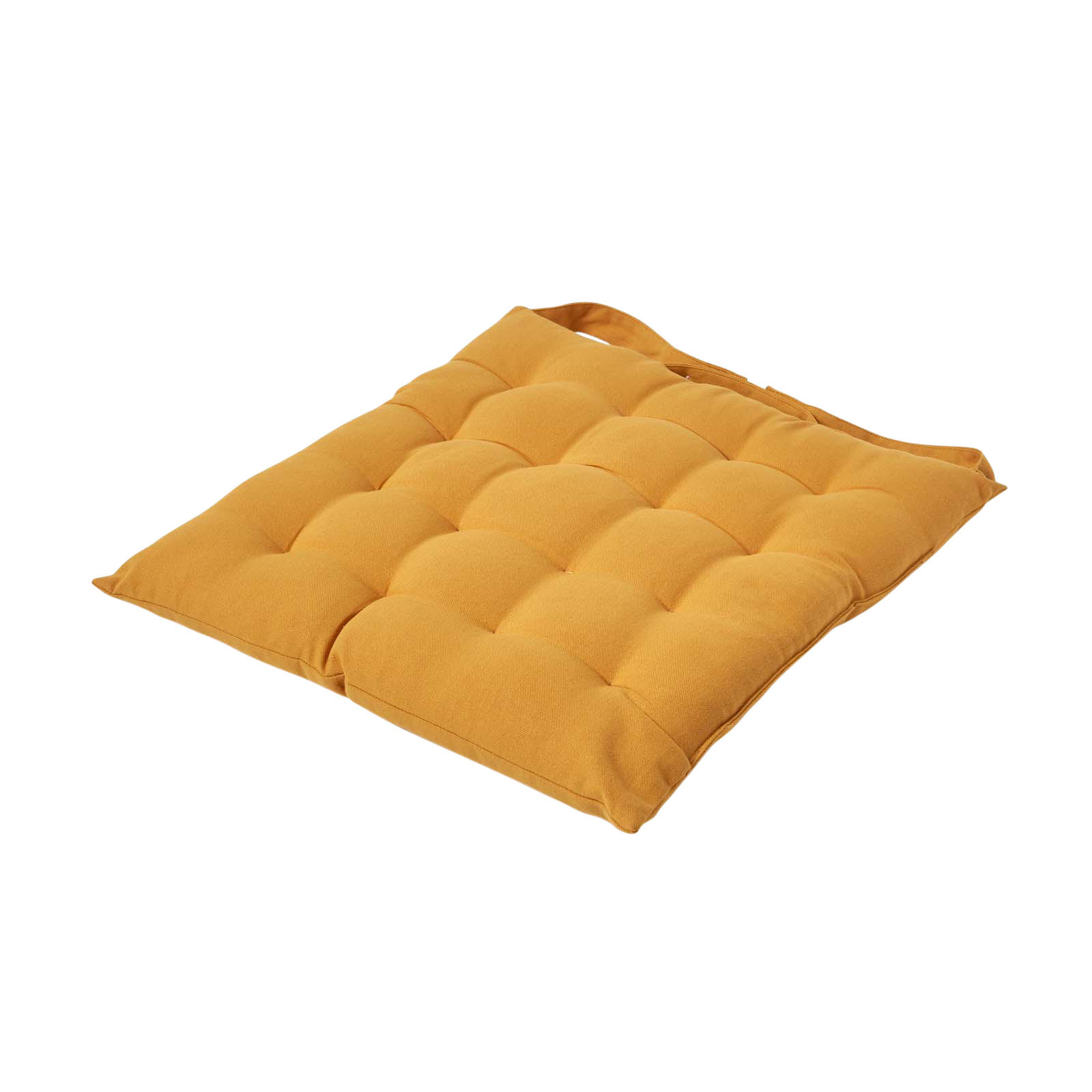 STUHLKISSEN senfgelb 40/40/6,5 cm - Dunkelgelb, Textil (40/40/6.5cm) - Homescapes