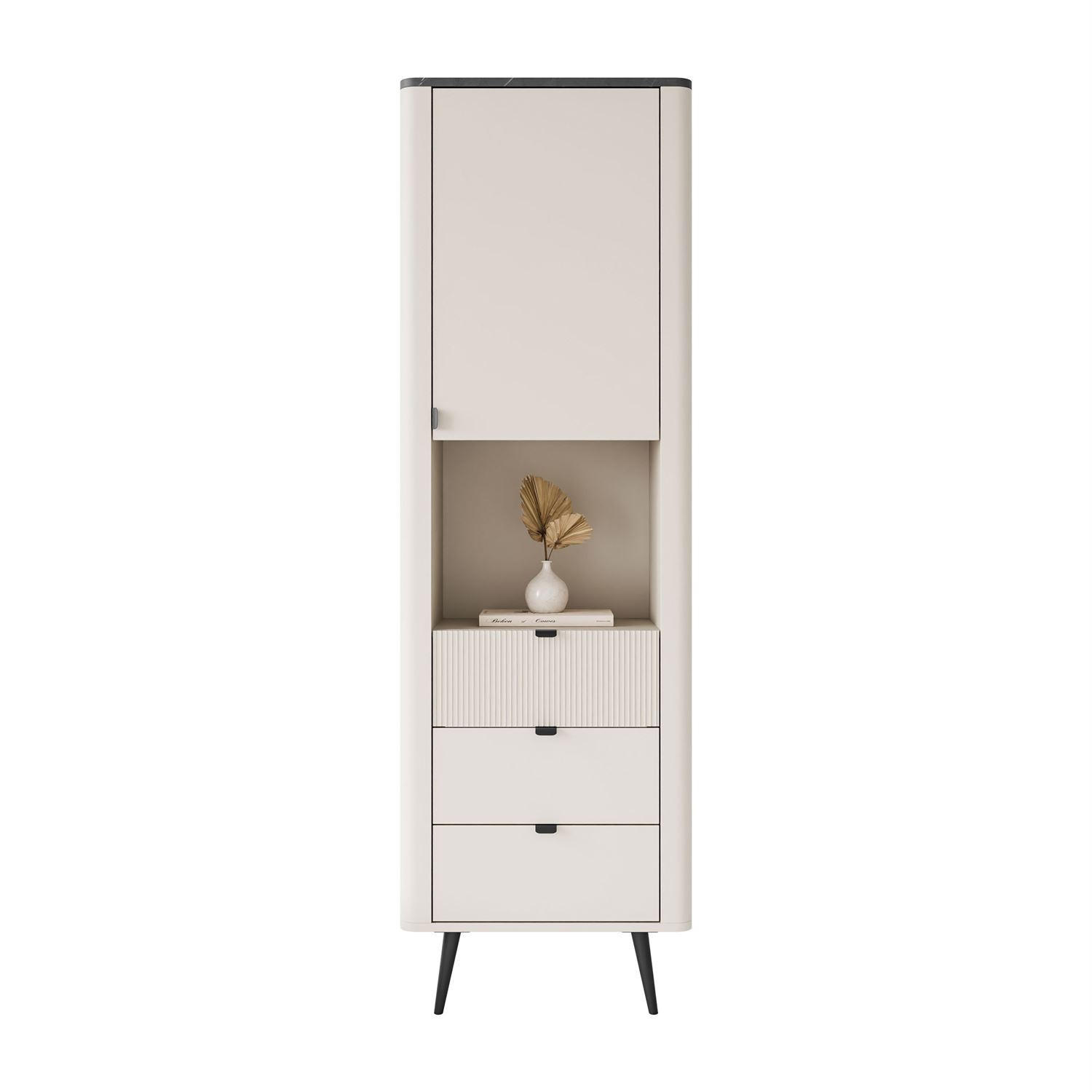 Lookway Regal Beige, Grau 60x191x40 cm