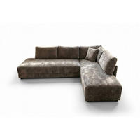 SCHLAFSOFA SADIRA Grau Flachgewebe - Schwarz/Grau, Kunststoff/Textil (288/209cm) - KAWOLA