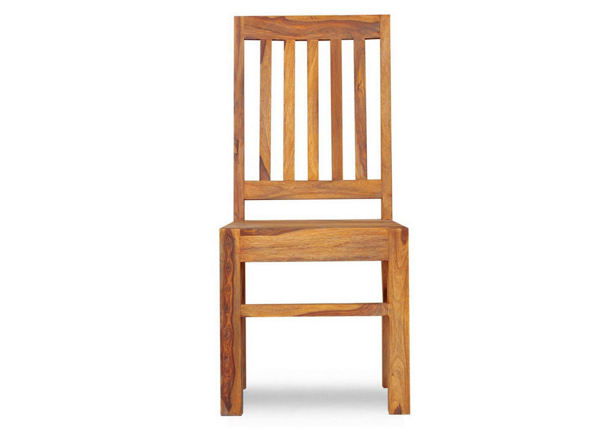 STUHL Sheesham 45x45x100 braun geölt NATURE BROWN #81 - Braun, Holzwerkstoff (45/100/45cm)