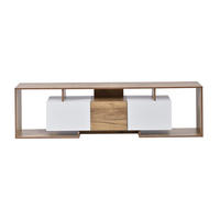 TV-SCHRANK 180cm Klapptüren Drehtür Natur Weiß Lowboard - Multicolor, Holzwerkstoff (180/49/30cm) - FLIEKS