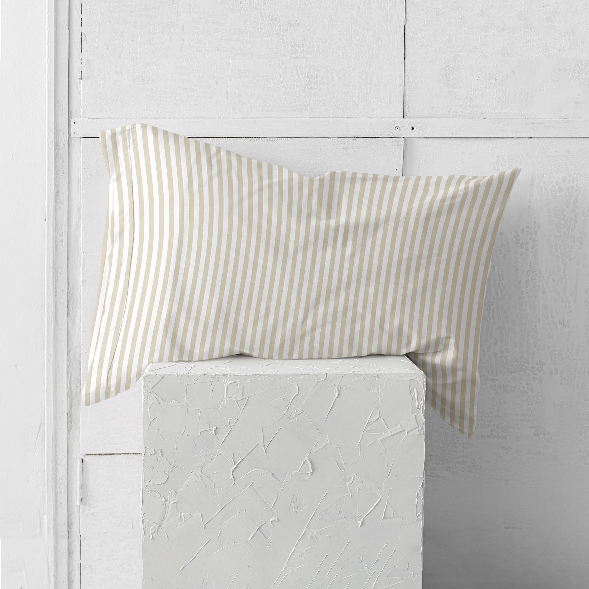 KISSENBEZUG layering 80x80 cm beige - Beige, Textil (80/80cm) - Happy Friday