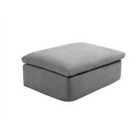 SITZHOCKER - 1 Person - Stoff - Grau - CORTOLINE - Grau, Textil (112/44/87cm) - Vente-Unique