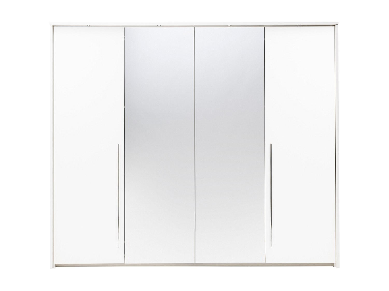 KLEIDERSCHRANK - 255 cm x 65 cm - Holz, Platte - Weiß INGINA - Weiß, Holz (255/219/65cm) - Vente-Unique