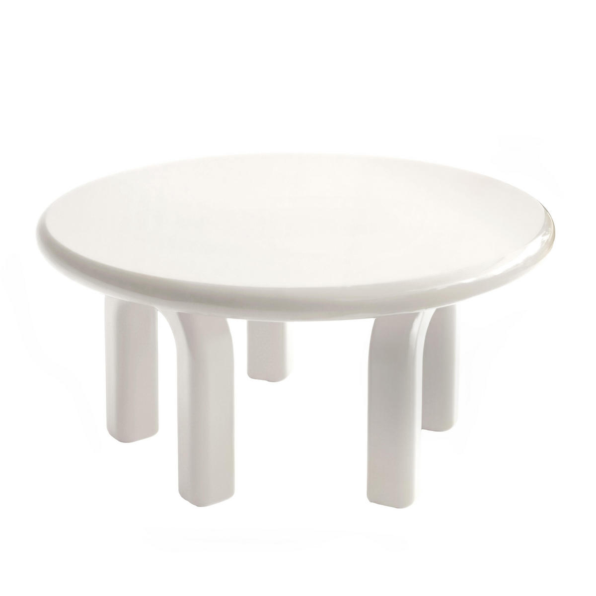 COUCHTISCH, Ekru - Weiß, Holzwerkstoff (80/80/41cm) - Oviala