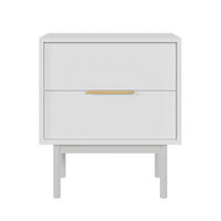 NACHTTISCH Viviaro Weiß 54 cm - Goldfarben/Weiß, Holz/Holzwerkstoff (54/61/39cm) - Selsey