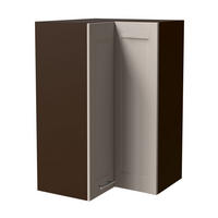 ECKHÄNGESCHRANK Oslo W14/60 Lava / Kaschmir Matt 60 / 60 / 96cm - Kaschmir/Dunkelgrau, Holz/Holzwerkstoff (60/96/60cm) - Feldmann-Wohnen