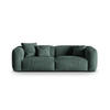 SOFA modular Martina aus Samt petrol 3 Sitzplätze - Salbeigrün, Textil (240/75/106cm) - Micadoni