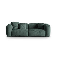 SOFA modular Martina aus Samt petrol 3 Sitzplätze - Salbeigrün, Textil (240/75/106cm) - Micadoni